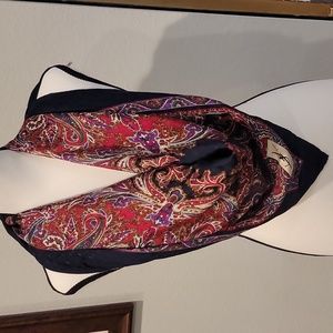 Authentic YSL paisley silk scarf